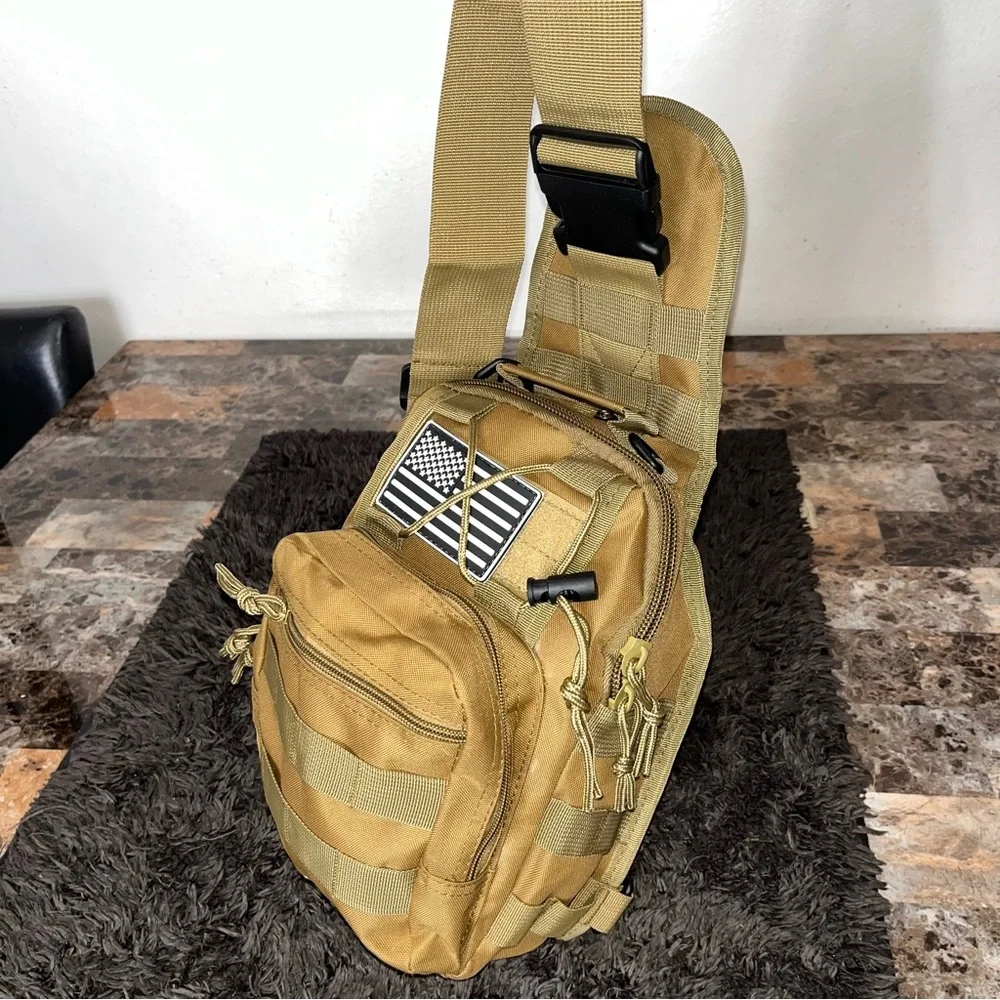 Tactical Gear Shoulder Bag Multi-Use Crossbody for Phone, Tools, Everyday Carry”